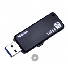東芝（TOSHIBA）128GB USB3.0 U盤 U365 黑色 讀速150MB/s 滑動設(shè)計 時尚便利 高速電腦 車載U盤