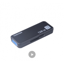 東芝（TOSHIBA）128GB USB3.0 U盤 U365 黑色 讀速150MB/s 滑動設(shè)計 時尚便利 高速電腦 車載U盤