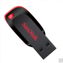閃迪（SanDisk）16GB USB2.0 U盤 CZ50酷刃 黑紅色 時尚設計 安全加密軟件