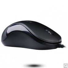 雙飛燕（A4TECH) N-321 鼠標(biāo) 有線鼠標(biāo) 辦公鼠標(biāo) 便攜鼠標(biāo) 對(duì)稱鼠標(biāo) 輕量化設(shè)計(jì) 高亮鐵灰 自營