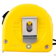 得力(deli)5m鎖定功能鋼卷尺 木工尺裝修測(cè)量尺子 辦公用品 8203