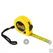 得力(deli)5m鎖定功能鋼卷尺 木工尺裝修測(cè)量尺子 辦公用品 8203